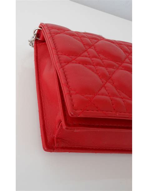 dior pochette rouge